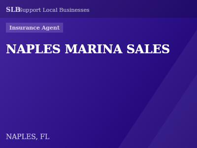NAPLES MARINA SALES — Insurance Agent in NAPLES, FL