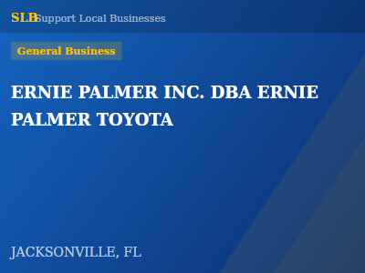 ERNIE PALMER INC. DBA ERNIE PALMER TOYOTA — General Business in JACKSONVILLE, FL
