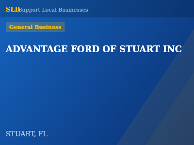 ADVANTAGE FORD OF STUART INC — General Business in STUART, FL