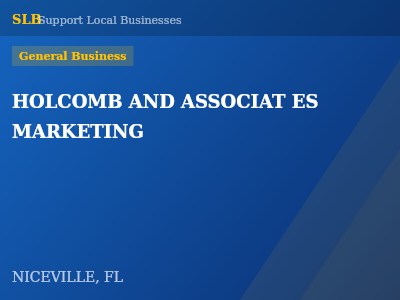 HOLCOMB AND ASSOCIAT ES MARKETING — General Business in NICEVILLE, FL