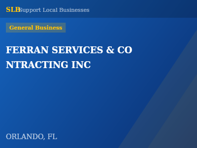 FERRAN SERVICES & CO NTRACTING INC — General Business in ORLANDO, FL