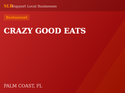 CRAZY GOOD EATS — Restaurant in PALM COAST, FL