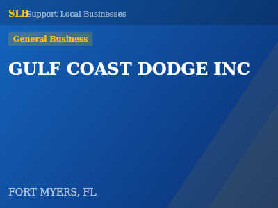 GULF COAST DODGE INC — General Business in FORT MYERS, FL