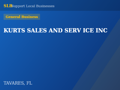 KURTS SALES AND SERV ICE INC — General Business in TAVARES, FL