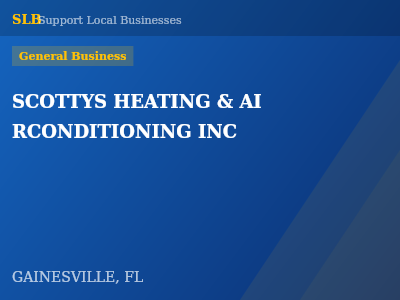 SCOTTYS HEATING & AI RCONDITIONING INC — General Business in GAINESVILLE, FL
