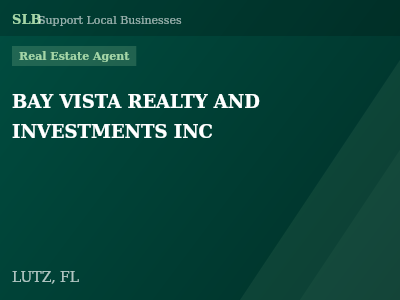 BAY VISTA REALTY AND INVESTMENTS INC — Real Estate Agent in LUTZ, FL