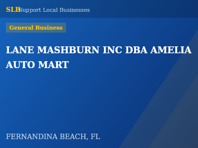 LANE MASHBURN INC DBA AMELIA AUTO MART — General Business in FERNANDINA BEACH, FL
