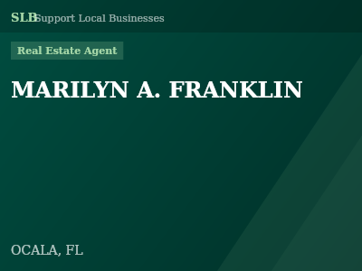 MARILYN A. FRANKLIN — Real Estate Agent in OCALA, FL