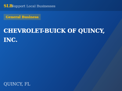 CHEVROLET-BUICK OF QUINCY, INC. — General Business in QUINCY, FL