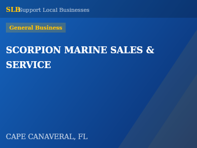 SCORPION MARINE SALES & SERVICE — General Business in CAPE CANAVERAL, FL