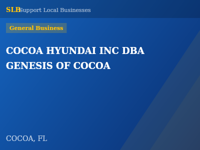 COCOA HYUNDAI INC DBA GENESIS OF COCOA — General Business in COCOA, FL