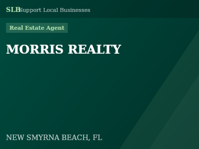 MORRIS REALTY — Real Estate Agent in NEW SMYRNA BEACH, FL