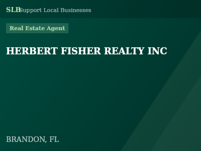 HERBERT FISHER REALTY INC — Real Estate Agent in BRANDON, FL