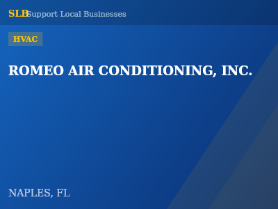 ROMEO AIR CONDITIONING, INC. — HVAC in NAPLES, FL