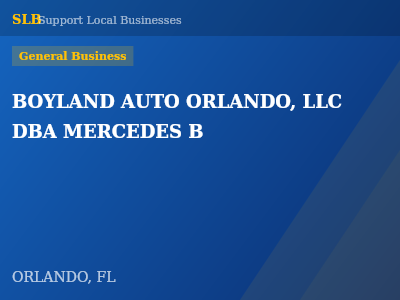 BOYLAND AUTO ORLANDO, LLC DBA MERCEDES B — General Business in ORLANDO, FL