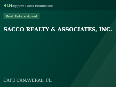 SACCO REALTY & ASSOCIATES, INC. — Real Estate Agent in CAPE CANAVERAL, FL
