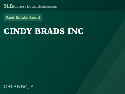 CINDY BRADS INC — Real Estate Agent in ORLANDO, FL