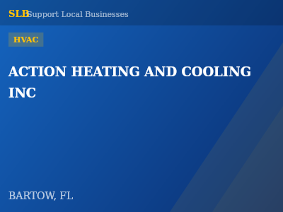 ACTION HEATING AND COOLING INC — HVAC in BARTOW, FL