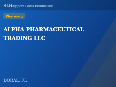 ALPHA PHARMACEUTICAL TRADING LLC — Pharmacy in DORAL, FL