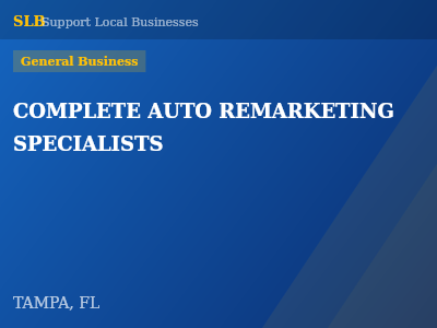 COMPLETE AUTO REMARKETING SPECIALISTS — General Business in TAMPA, FL