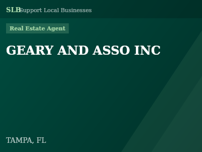 GEARY AND ASSO INC — Real Estate Agent in TAMPA, FL