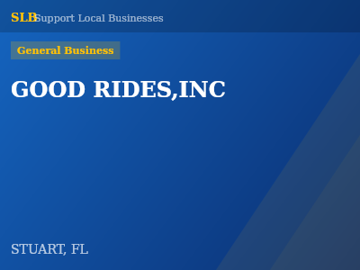GOOD RIDES,INC — General Business in STUART, FL