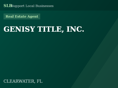 GENISY TITLE, INC. — Real Estate Agent in CLEARWATER, FL