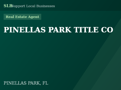 PINELLAS PARK TITLE CO — Real Estate Agent in PINELLAS PARK, FL