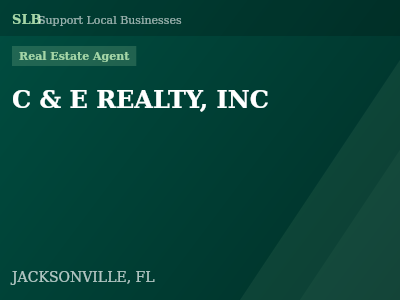 C & E REALTY, INC — Real Estate Agent in JACKSONVILLE, FL