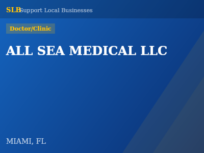 ALL SEA MEDICAL LLC — Doctor/Clinic in MIAMI, FL