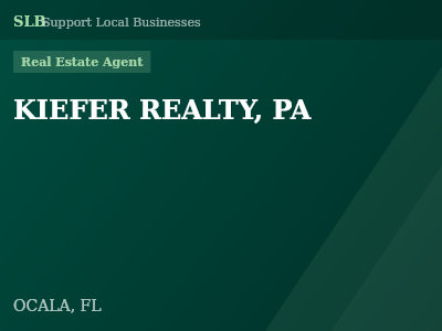 KIEFER REALTY, PA — Real Estate Agent in OCALA, FL