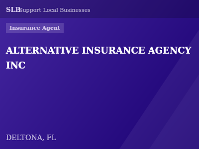 ALTERNATIVE INSURANCE AGENCY INC — Insurance Agent in DELTONA, FL