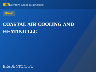 COASTAL AIR COOLING AND HEATING LLC — HVAC in BRADENTON, FL