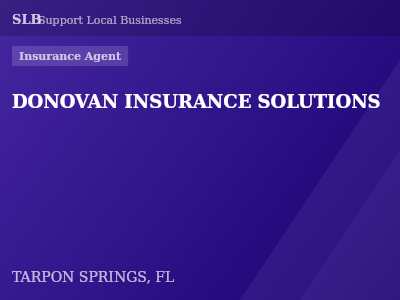 DONOVAN INSURANCE SOLUTIONS — Insurance Agent in TARPON SPRINGS, FL