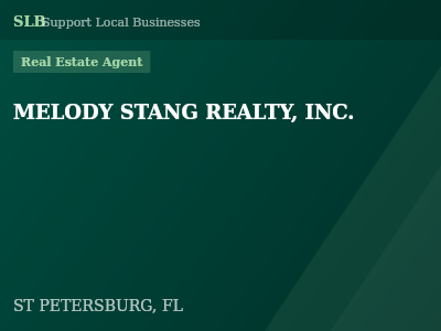 MELODY STANG REALTY, INC. — Real Estate Agent in ST PETERSBURG, FL