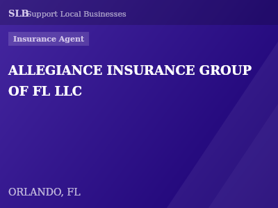 ALLEGIANCE INSURANCE GROUP OF FL LLC — Insurance Agent in ORLANDO, FL