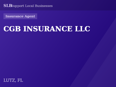 CGB INSURANCE LLC — Insurance Agent in LUTZ, FL