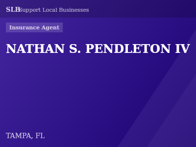 NATHAN S. PENDLETON IV — Insurance Agent in TAMPA, FL