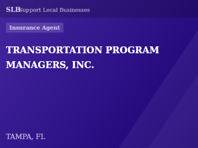 TRANSPORTATION PROGRAM MANAGERS, INC. — Insurance Agent in TAMPA, FL