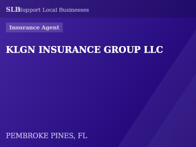 KLGN INSURANCE GROUP LLC — Insurance Agent in PEMBROKE PINES, FL
