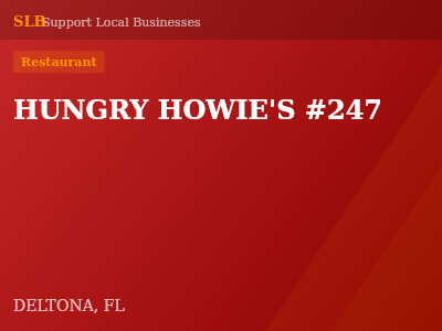HUNGRY HOWIE'S #247 — Restaurant in DELTONA, FL
