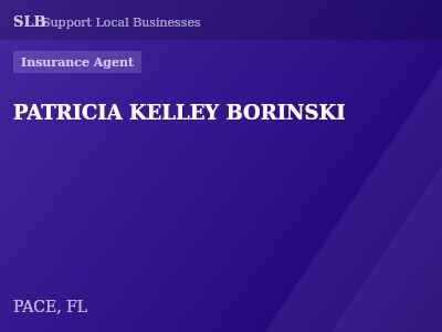 PATRICIA KELLEY BORINSKI — Insurance Agent in PACE, FL