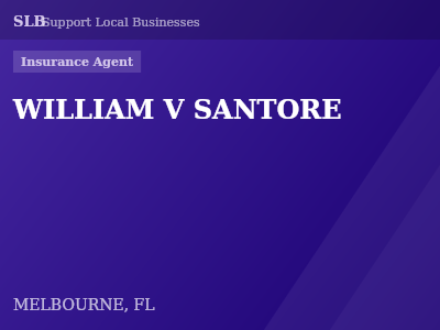 WILLIAM V SANTORE — Insurance Agent in MELBOURNE, FL