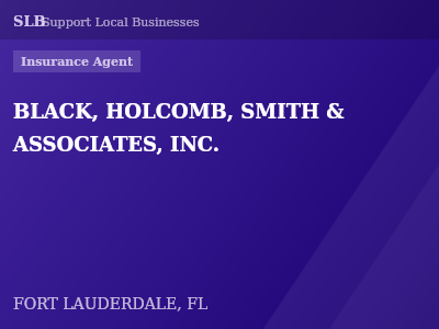 BLACK, HOLCOMB, SMITH & ASSOCIATES, INC. — Insurance Agent in FORT LAUDERDALE, FL