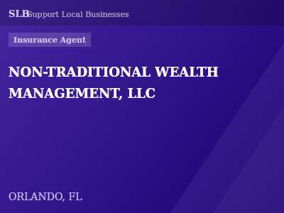NON-TRADITIONAL WEALTH MANAGEMENT, LLC — Insurance Agent in ORLANDO, FL
