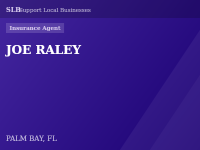 JOE RALEY — Insurance Agent in PALM BAY, FL