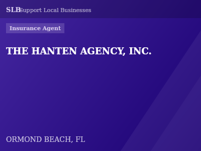 THE HANTEN AGENCY, INC. — Insurance Agent in ORMOND BEACH, FL