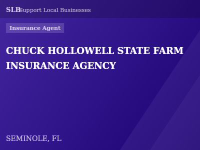CHUCK HOLLOWELL STATE FARM INSURANCE AGENCY — Insurance Agent in SEMINOLE, FL