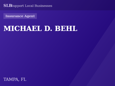 MICHAEL D. BEHL — Insurance Agent in TAMPA, FL