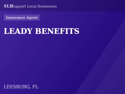 LEADY BENEFITS — Insurance Agent in LEESBURG, FL